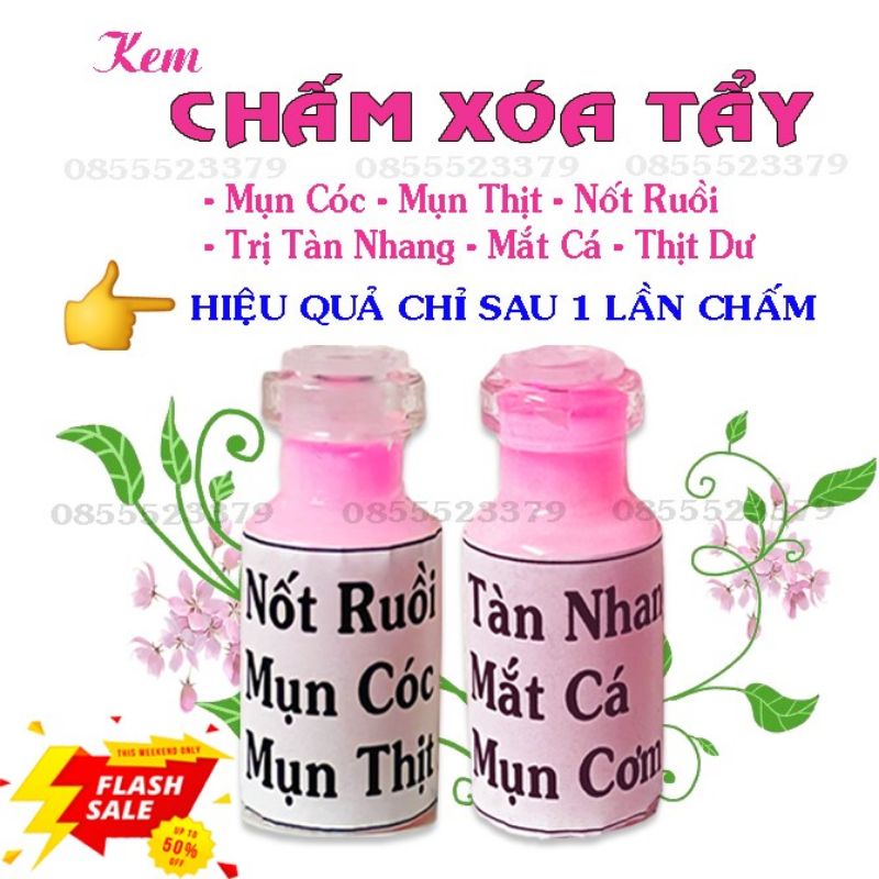 Combo Kem Tẩy Nốt Ruồi Mụn Cóc + Kem Liền Sẹo Nga