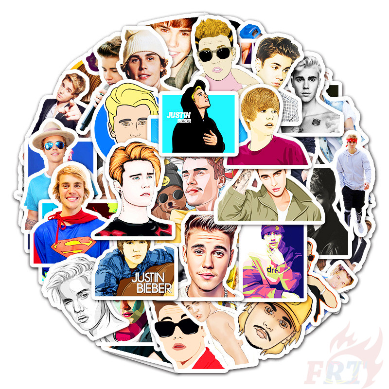 ❉ Justin Bieber Series 01 Stickers ❉ 50Pcs/Set Pop Singer Actor Waterproof DIY Fashion Decals Doodle Stickers