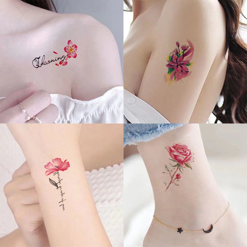 Set 30 Hình Xăm Dán Tạm Thời 15 Ngày Chống Thấm Nước