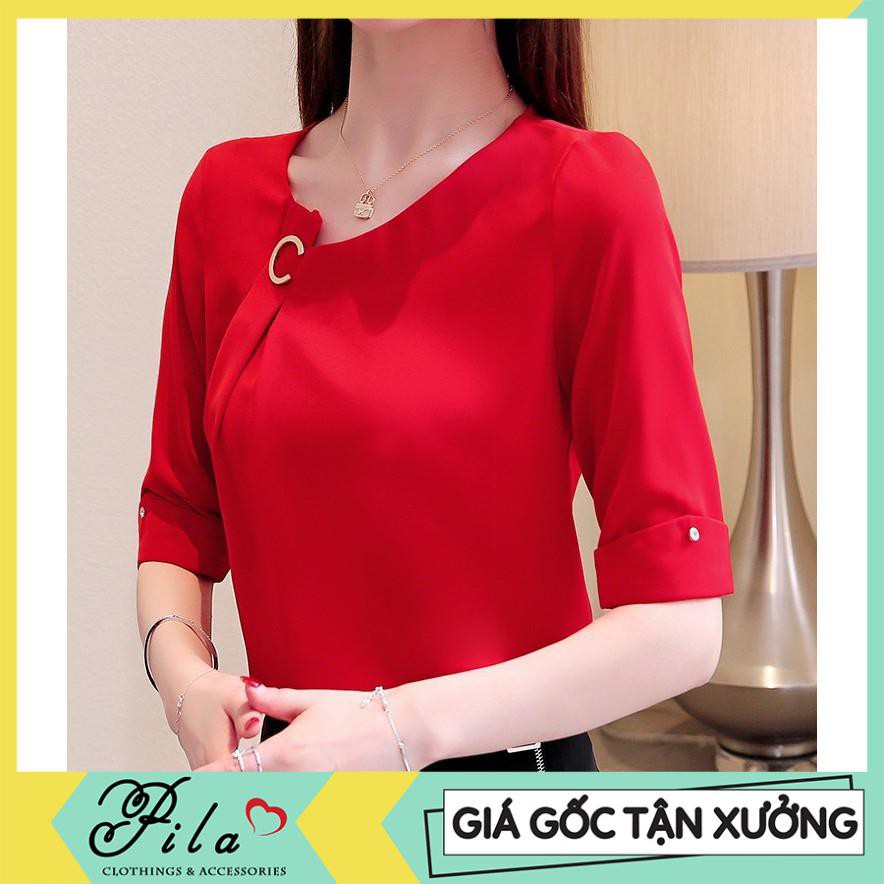 [Giá gốc tận xưởng] ÁO KIỂU NỮ CÔNG SỞ TAY LỠ CỔ CÁCH ĐIỆU AP0058 - CÓ HÌNH THÂT | BigBuy360 - bigbuy360.vn