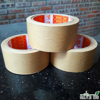Băng keo giấy kraft, băng keo giấy nâu, cây 6 cuộn