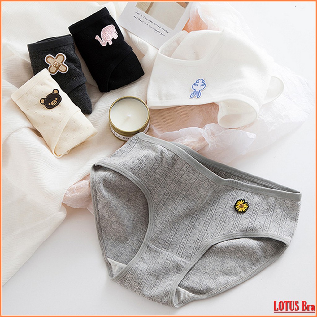  Quần lót cotton thông hơi kháng khuẩn siêu dai thoáng mát thấm hút mồ hôi | BigBuy360 - bigbuy360.vn