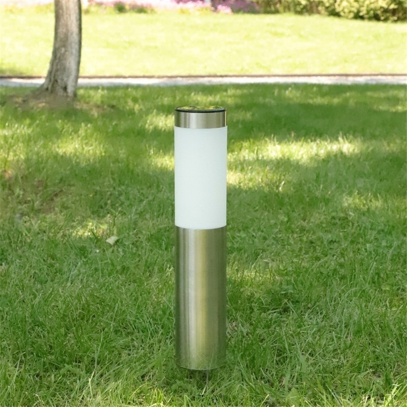 Đèn Led Năng Lượng Mặt Trời Chống Thấm Nước Màu Sắc Ấm / Trắng Bằng Thép Không Gỉ Tiện Dụng Cho Sân