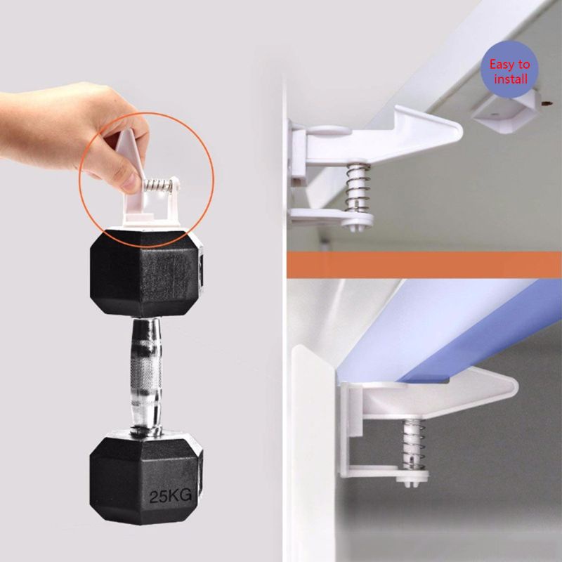 Set 10 Chốt Khóa Cửa Tủ An Toàn Cho Bé