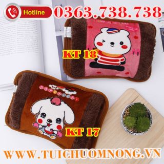 Túi chườm nóng kute cún trắng