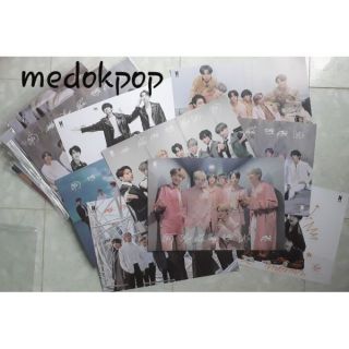 ( Sẵn + ảnh thật ) Poster ảnh BTS Jimin Jungkook Suga Jin set 8 tấm khổ A3
