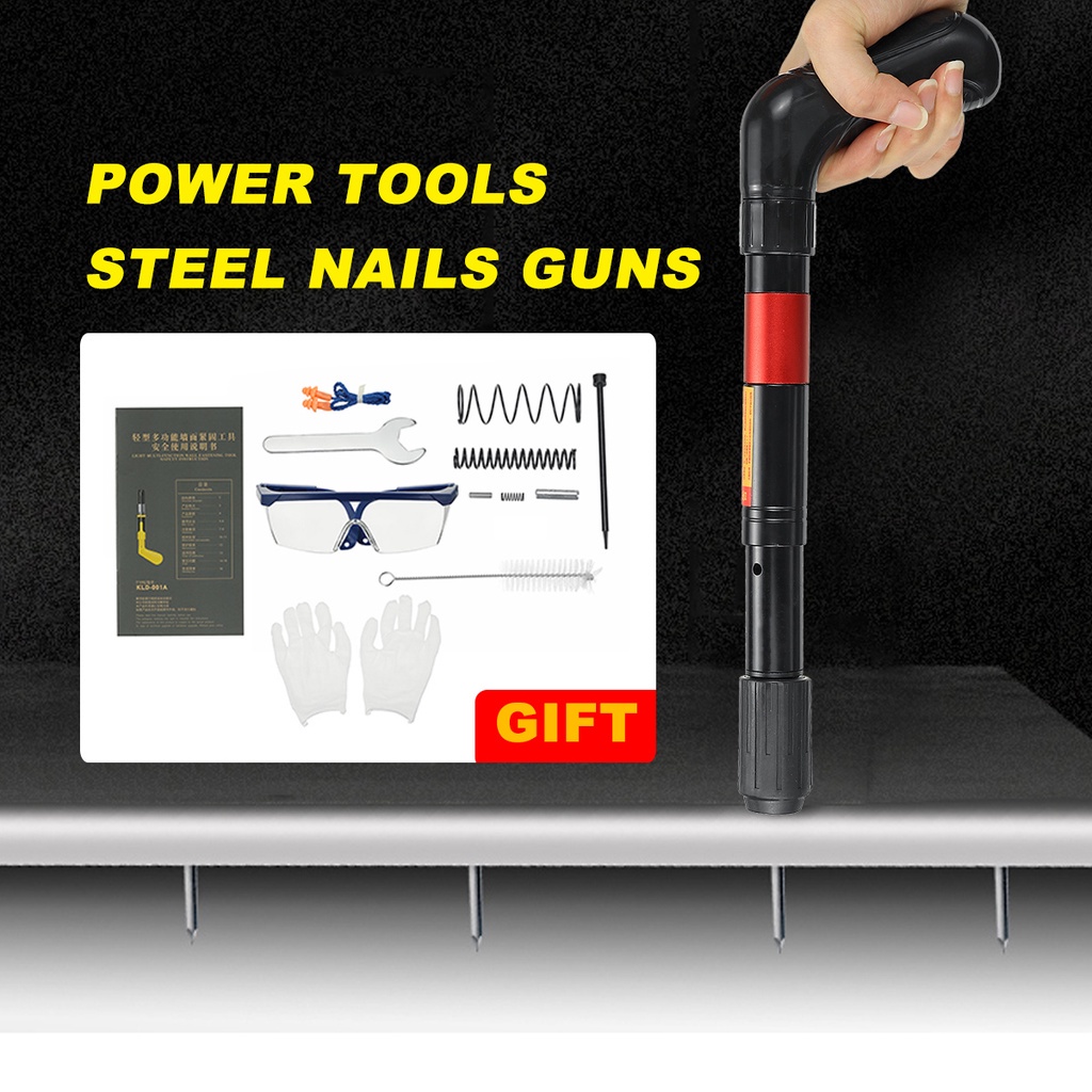Súng Bắn Đinh Tán Cố Định Dây Điện Bê Tông Tường Bằng Thép