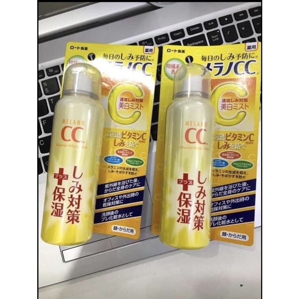 Xịt khoáng DƯỠNG ẨM TRẮNG DA CC Melano của Nhật 100ml