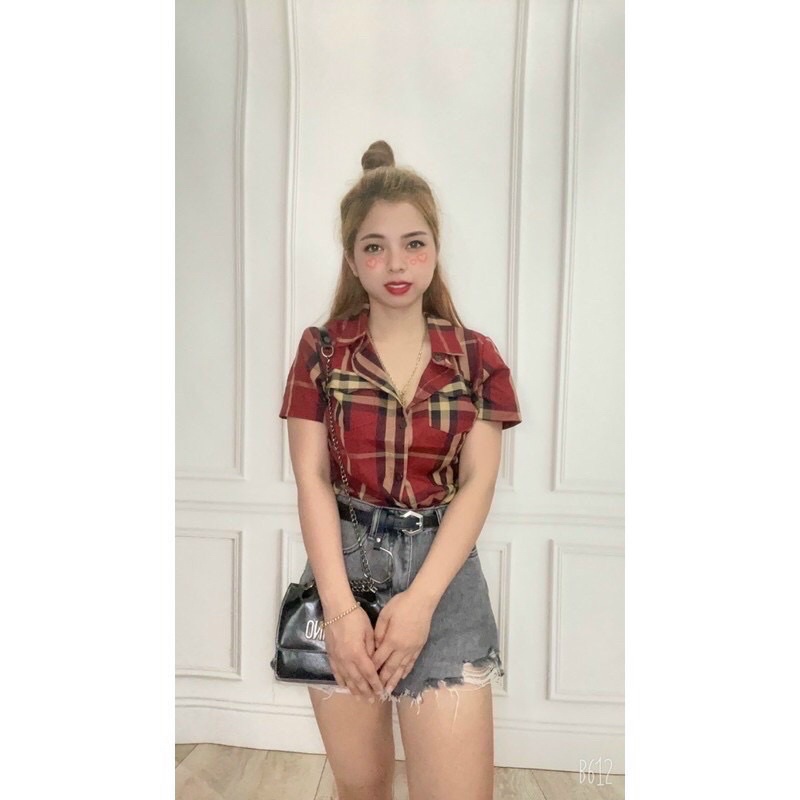 SƠMI CARO VẢI KATE MỀM