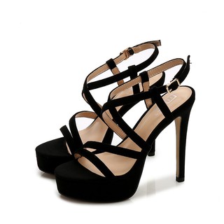 [Order 7-10 ngày] Dép sandal cao gót size từ 34 đến 41 cao 12cm sang chảnh