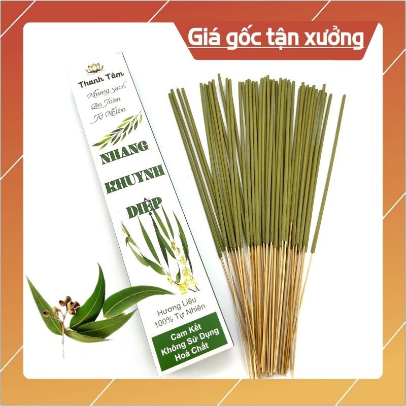 💥GIÁ TẠI XƯỞNG💥Hương Nhang Khuynh Diệp - 100% Thiên nhiên không hóa chất, ít khói, không cuốn tàn, dùng phòng máy lạnh.