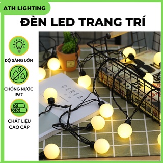đèn trang trí bóng tròn màu vàng, loại led dây bóng tròn nhỏ chạy bằng pin sang trọng có thể nhấp nháy khi điều chỉnh
