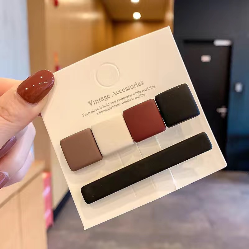 Kẹp Tóc Một Bên Phong Cách Nhật Hàn Đơn Giản Cho Nữ