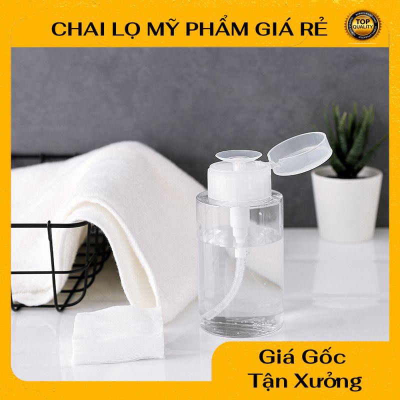 [RẺ VÔ ĐỊCH] [120ml,150ml,200ml] Chai Lọ Chiết Mỹ Phẩm Toner Có Nút Nhấn Tiện Lợi, Lọ Chiết Tẩy Trang .