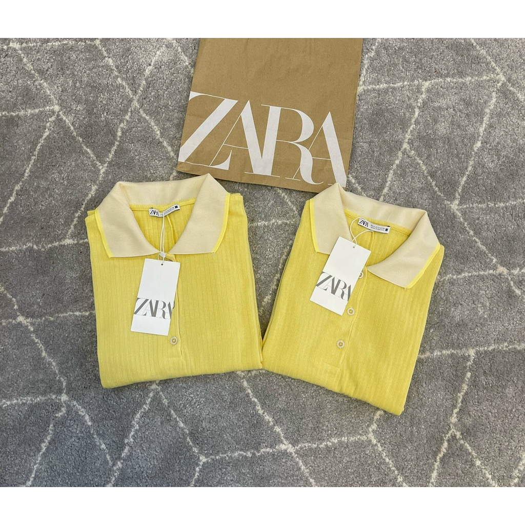 Đầm polo nữ body, váy polo nữ ZR vàng