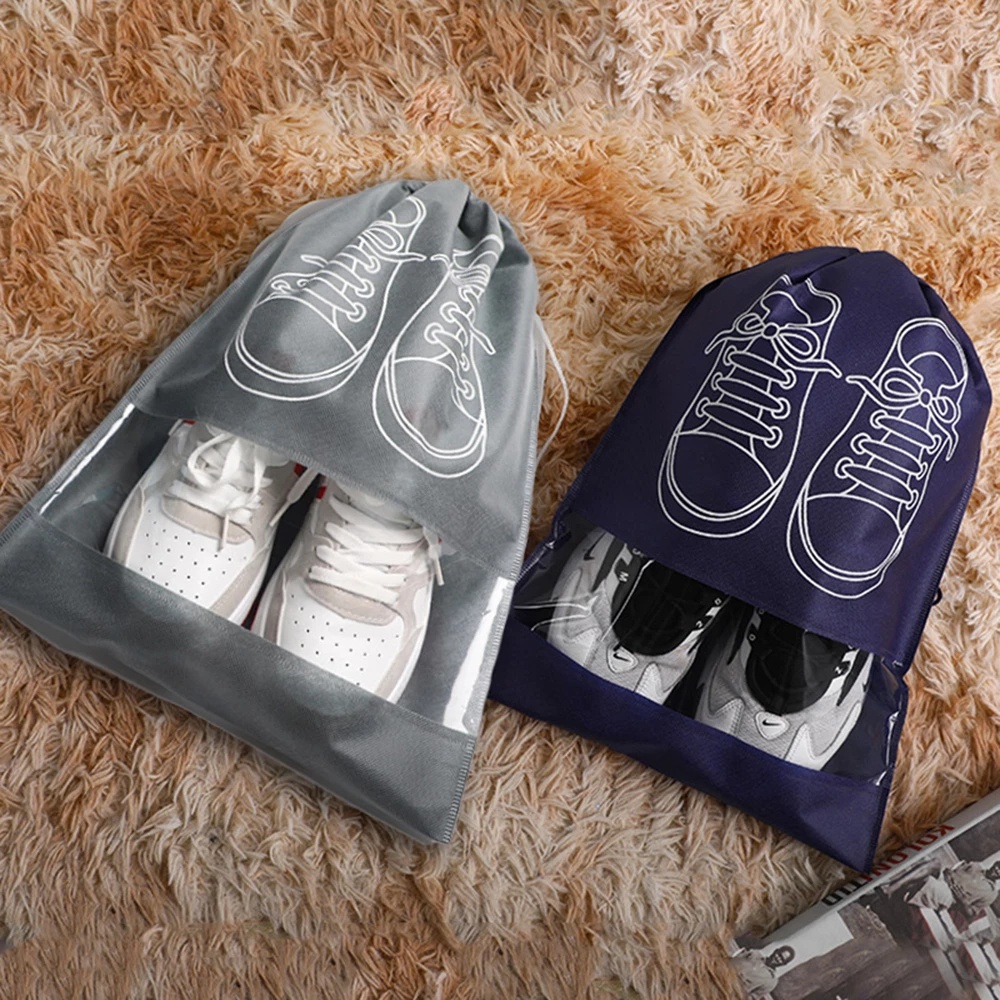 Set 5 Túi Dây Rút Đựng Giày Dép Chống Bụi Tiện Dụng Khi Đi Du Lịch