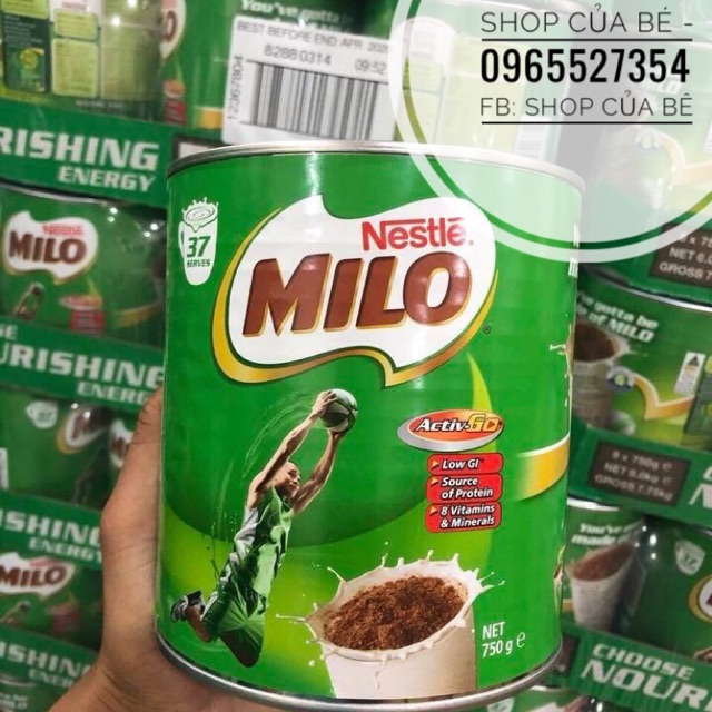 SỮA MILO ÚC 750g