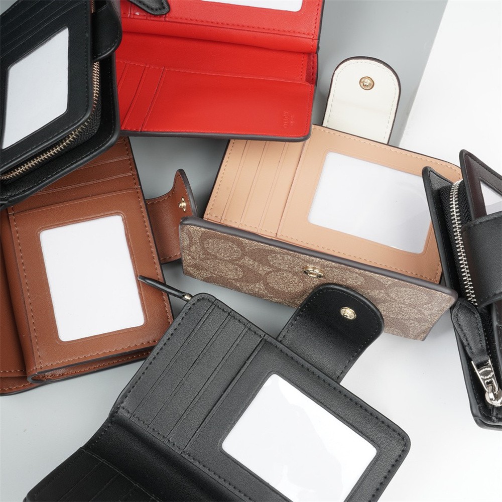 Ví Da Nữ Dáng Ngắn Có Khóa Kéo C0082 6390 C3454 C3375 C3452 C3453 3773