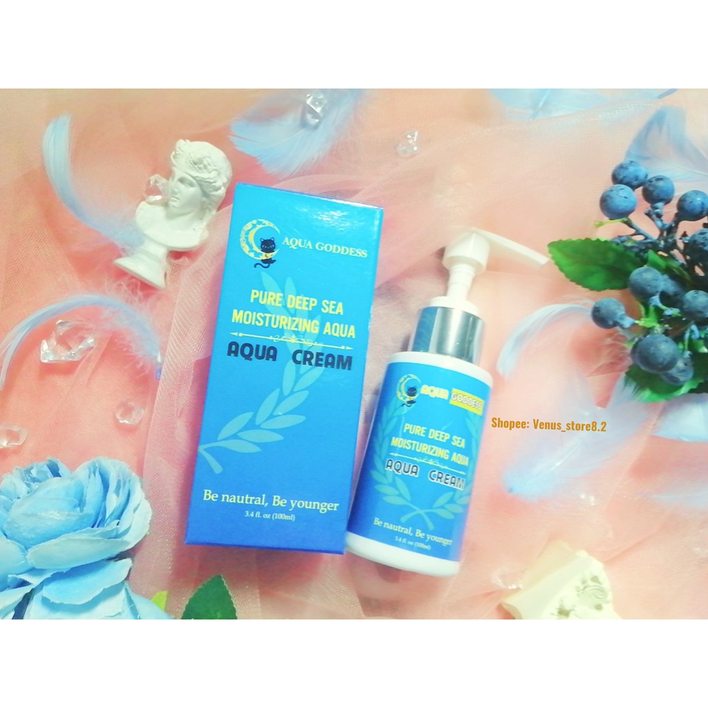 Kem dưỡng ẩm AQUA GODDESS giảm dầu,mụn,cấp nước,se khít lỗ chân lông,sáng mịn da,chống lão hóa,lăn kim,peel da