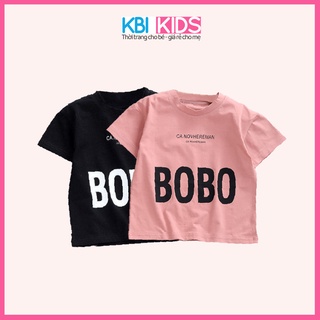 Áo Thun Trẻ Em Ngắn tay co giãn Mã K10, Chất Cotton Co Giãn In Chữ  Đẹp Cho Bé Trai Bé Gái Từ 1-8 Tuổi
