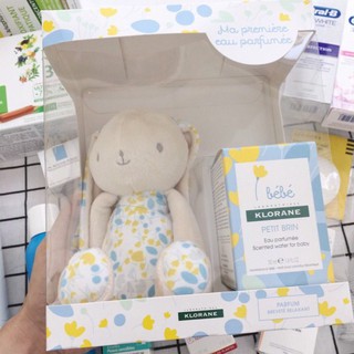 Nước Hoa Cho Bé Klorane Bebe 50ml Tặng Kèm Thỏ Bông