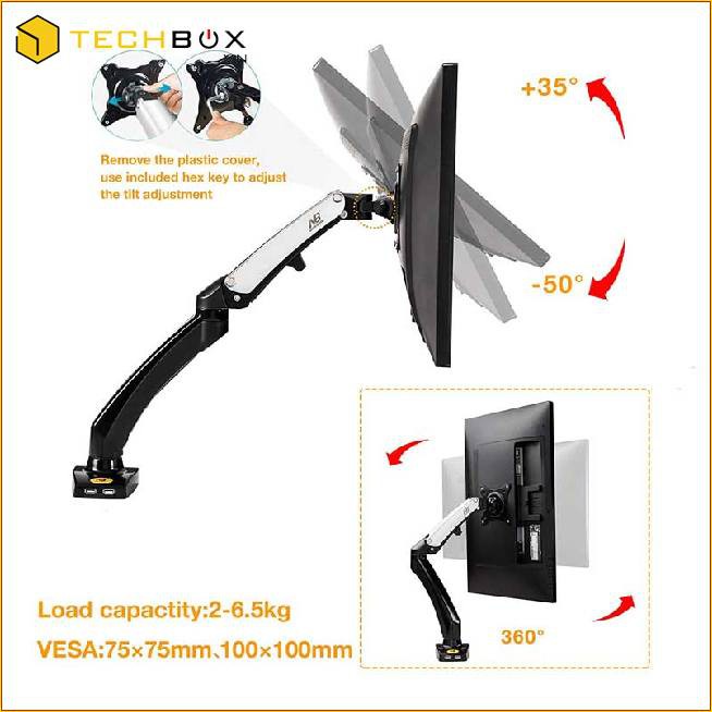 Giá treo máy tính nhập khẩu NB F100A (22-35 inch) | BigBuy360 - bigbuy360.vn