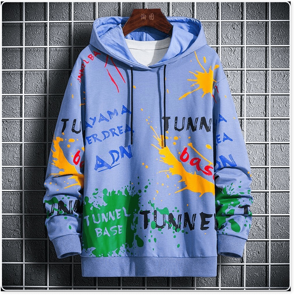 Áo hoodies form to y hình UNISEX CÓ MŨ HOẠ TIẾT CỰC ĐẸP KOKO MI