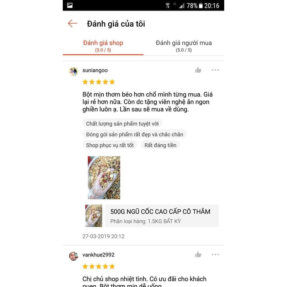 Ngũ cốc giảm cân đẹp da cao cấp Cô Thắm