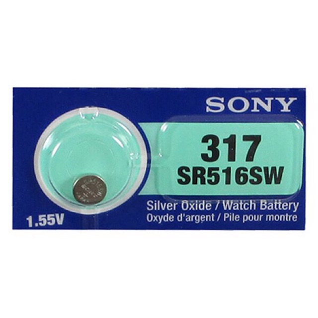 Pin Đồng Hồ SR516SW SR516 317 Sony Chính Hãng Vỉ 1 Viên Made in Japan