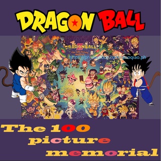 Set 100 tấm áp phích giấy Kraft 50x35cm hình Dragon Ball Z dùng để trang trí