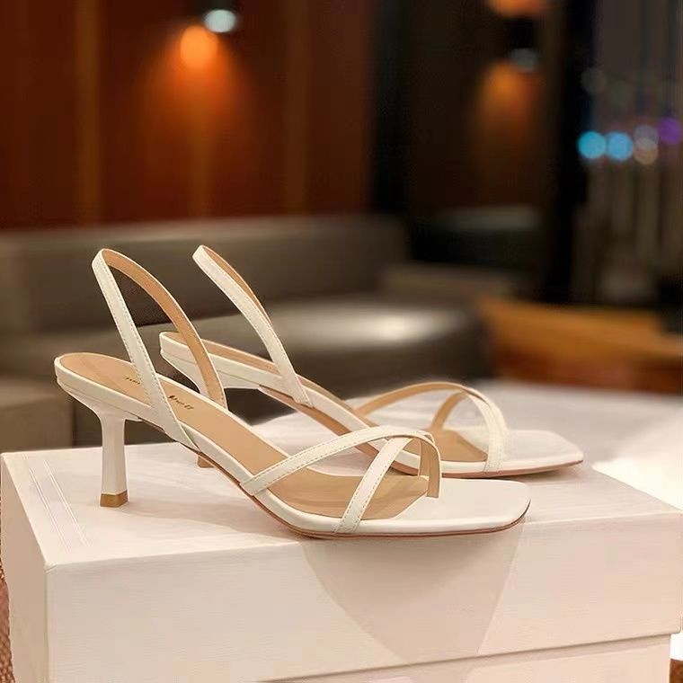 Sandal Cao Gót Mũi Vuông Phong Cách Hàn Quốc Mới Cho Nữ