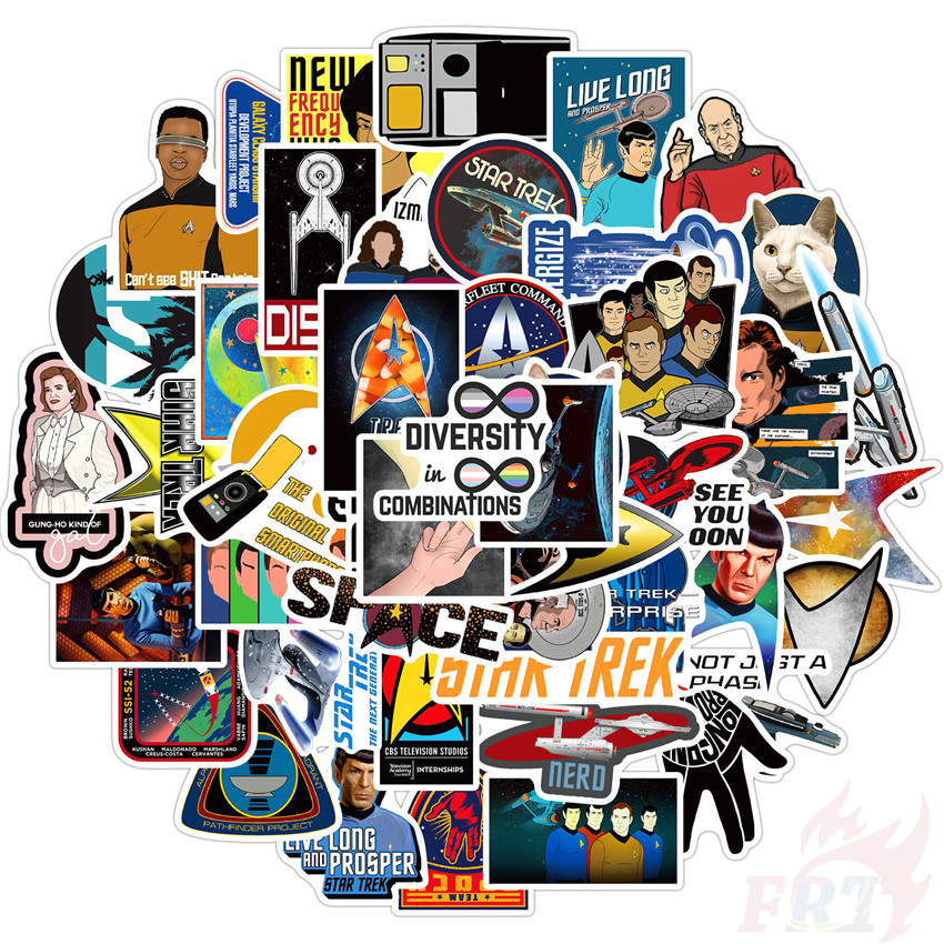 ❉ Star Trek Series 03 Stickers ❉ 50Pcs/Set DIY Fashion Luggage Laptop Skateboard Doodle Decals Stickers