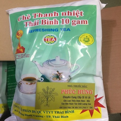 Trà Thanh Nhiệt Thái Bình _Loại ngon_Bịch 100goi