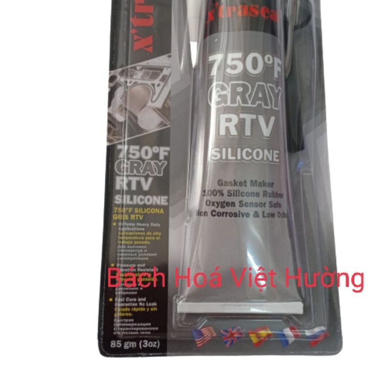 Keo dán ron chịu nhiệt độ cao 750F RTV Gray (85g) - Keo chịu nhiệt - Keo dán Gioăng