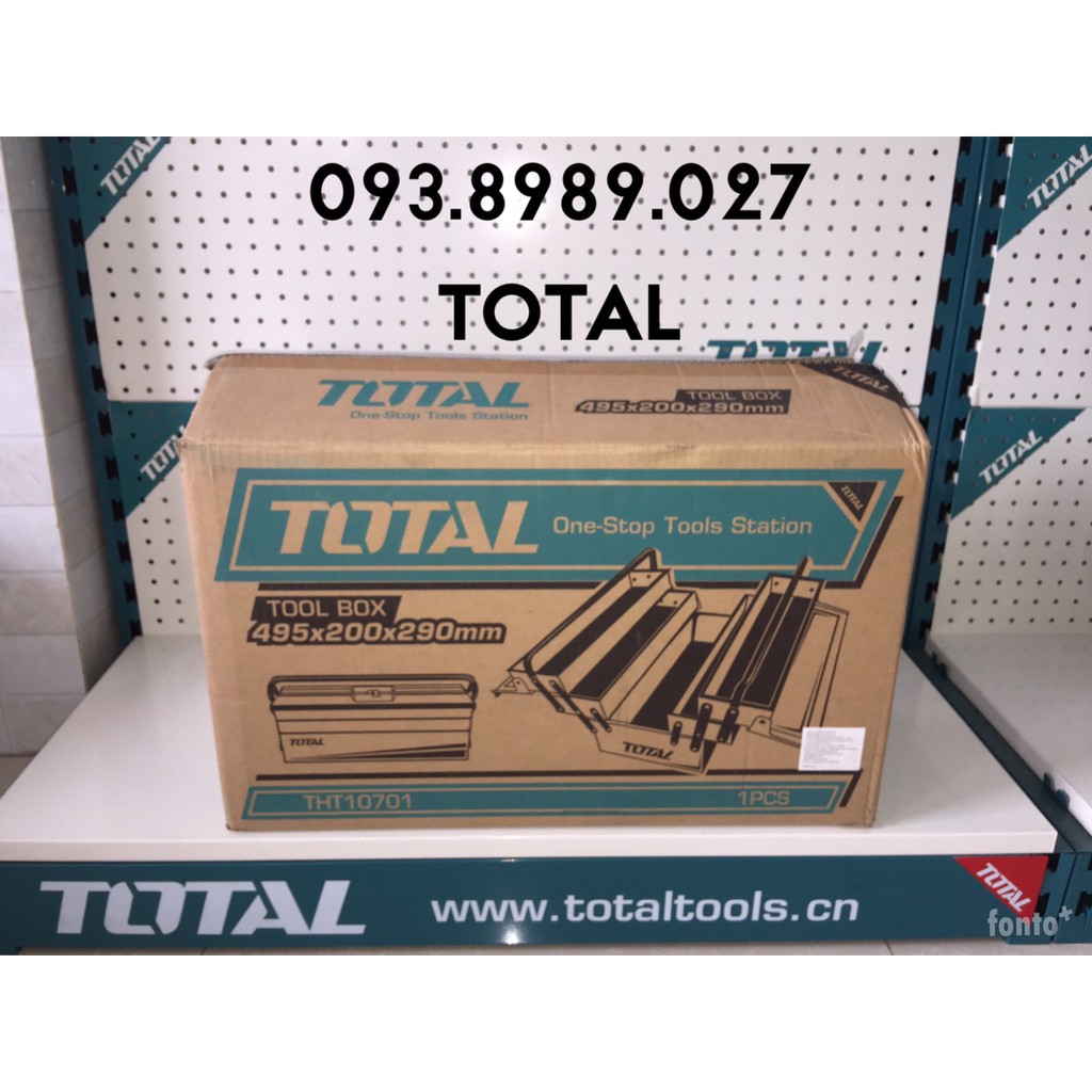 HỘP ĐỰNG ĐỒ NGHỀ TOTAL BA TẦNG ( 495X200X290) THT10701