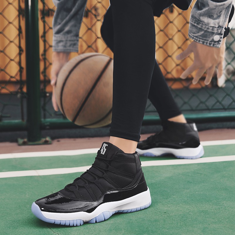 Giày thể thao chơi bóng rổ cổ cao NBA AJ11 size 39-46 thời trang dành cho nam