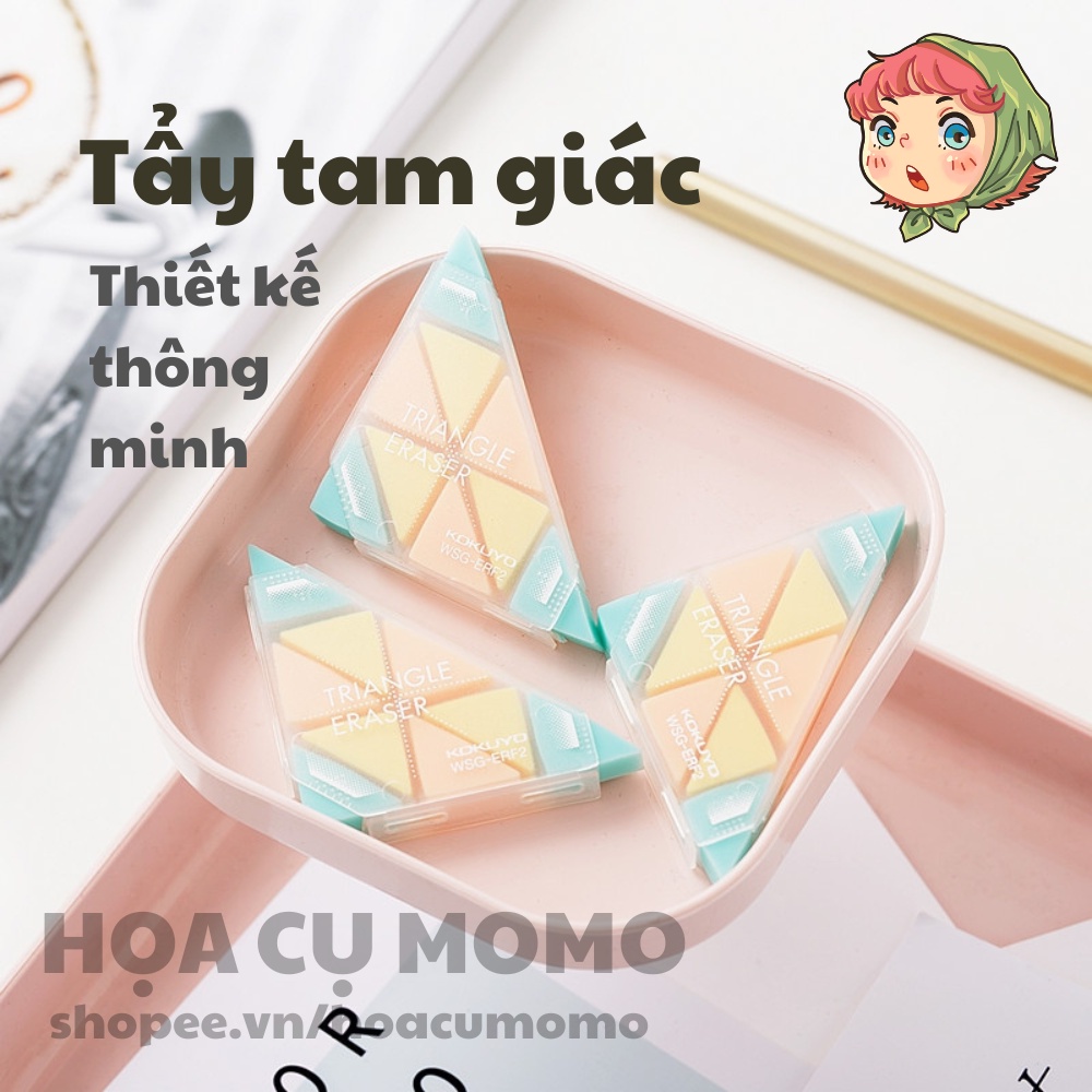 Gôm Tẩy Campus Kokuyo Tam Giác thiết kế hiện đại cá tính thông minh