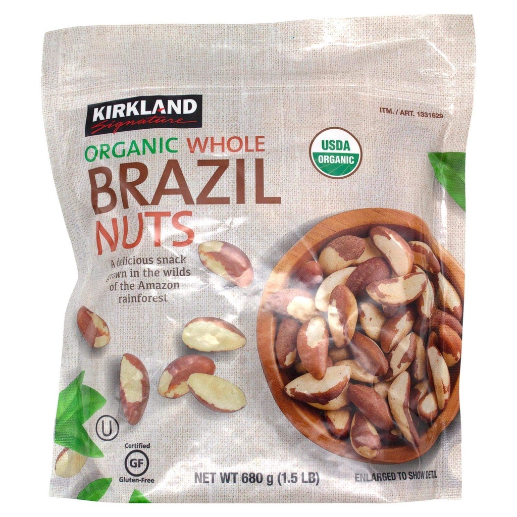 Hạt quả hạch Brazil Nut Kirkland 680g Hữu Cơ