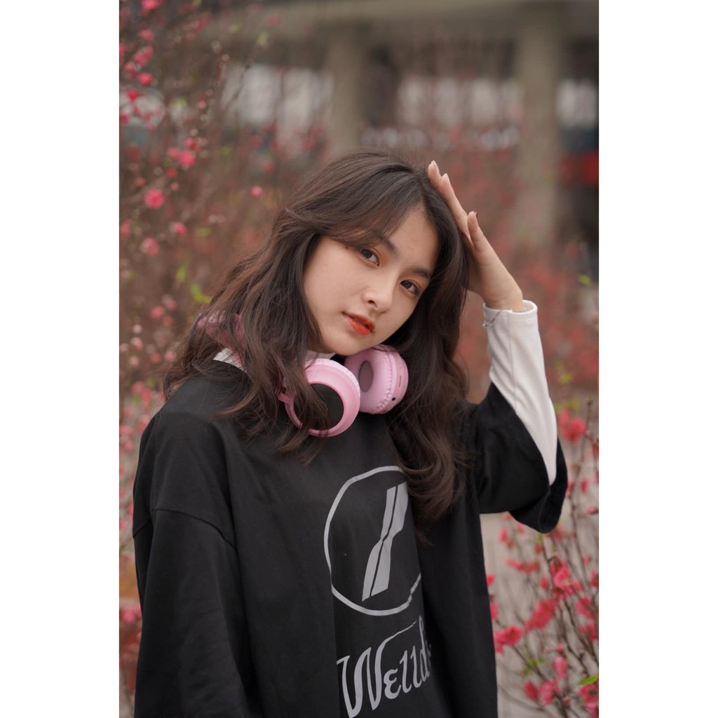 Tai nghe tai mèo cụp tai BT028C Bluetooth, led RGB, bass khỏe | BigBuy360 - bigbuy360.vn