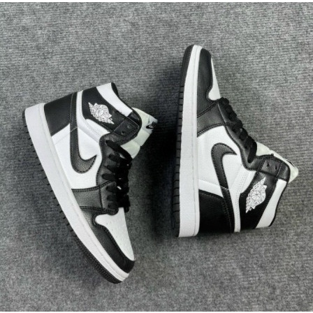 Giày Jordan Panda Cao Cổ Đen Trắng Fulll Size