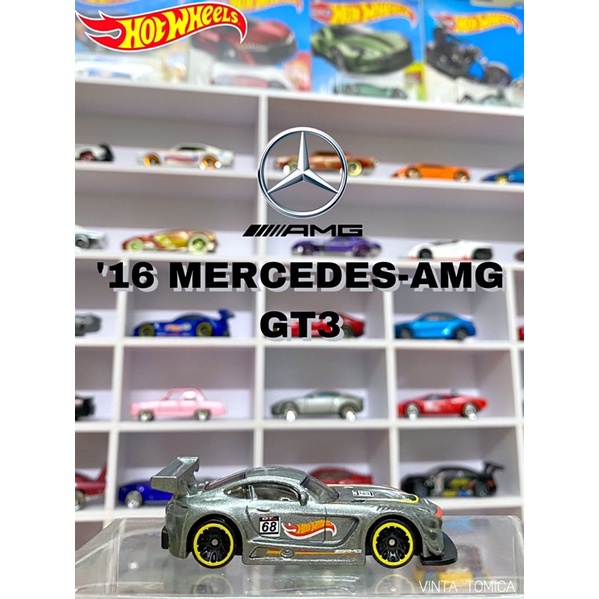 Xe Mô Hình Hotwheels Không Hộp Mercedes AMG GT3 Tỉ Lệ 1:64 (Xám)