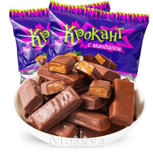 Kẹo tím Nga krokant socola hạnh nhân