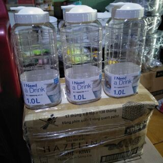 Bình nhựa pet Lock and Lock 1L.