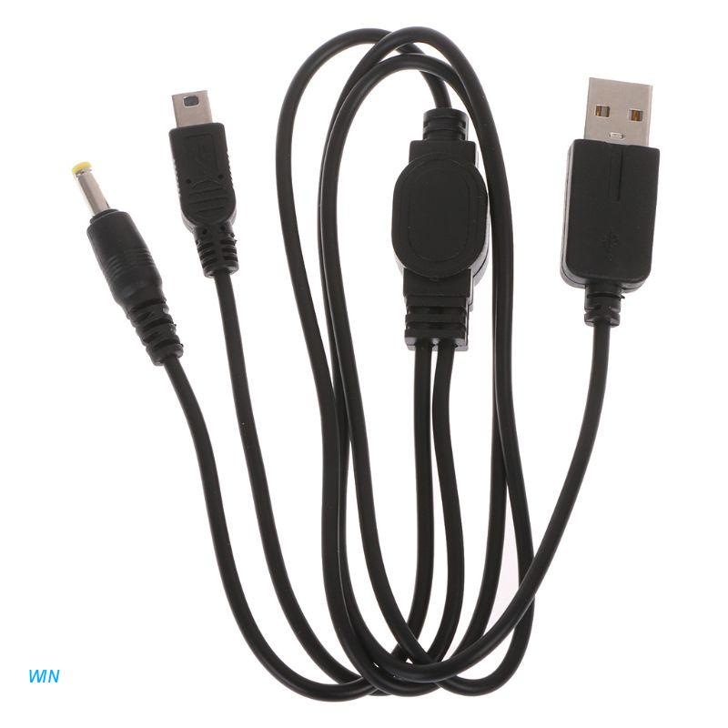 Dây cáp sạc dữ liệu USB 2 trong 1 cho máy chơi game Sony PSP 2000 3000