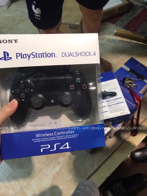 [COMBO SỈ 10] TAY CẦM CHƠI GAME DUALSHOCK4 fullbox NEW ( đen)