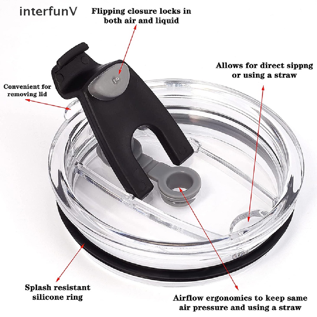 Bộ 2 Nắp Đậy Cốc Chống Tràn Có Thể Tái Sử Dụng 20Oz