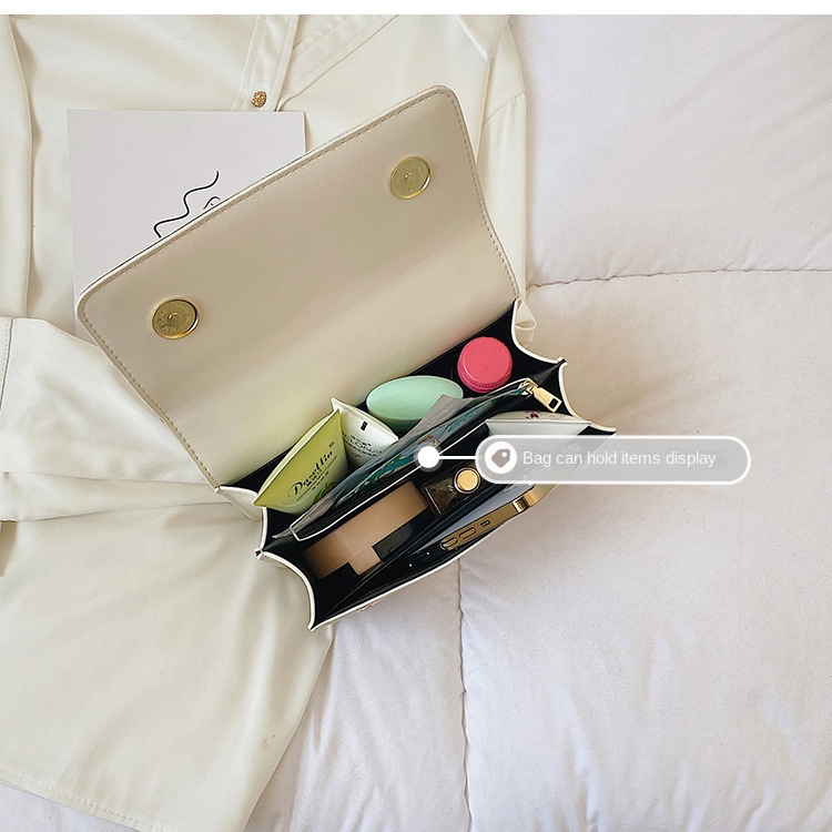 Túi Đeo Vai Hình Vuông Cỡ Nhỏ Màu Sắc Tương Phản Thời Trang Cho Nữ