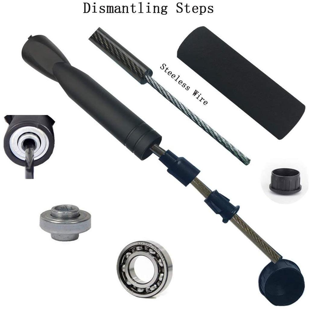 Dây Nhảy Tập Thể Dục Chuyên Nghiệp Bằng Thép Có Thể Điều Chỉnh Dễ Dàng Chất Lượng Cao