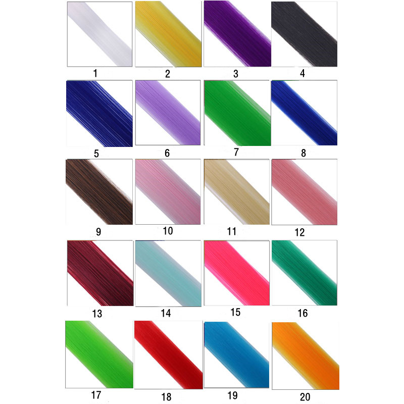 Tóc giả dạng thẳng và dài dễ uốn với nhiều màu tùy chọn