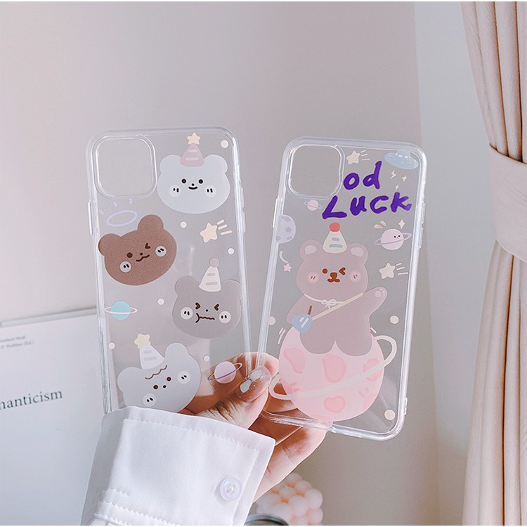 Ốp lưng iphone Gấu đội mũ phản quang 5/5s/6/6plus/6s/6splus/7/7plus/8/8plus/x/xr/xs/11/12/pro/max/plus/promax | BigBuy360 - bigbuy360.vn
